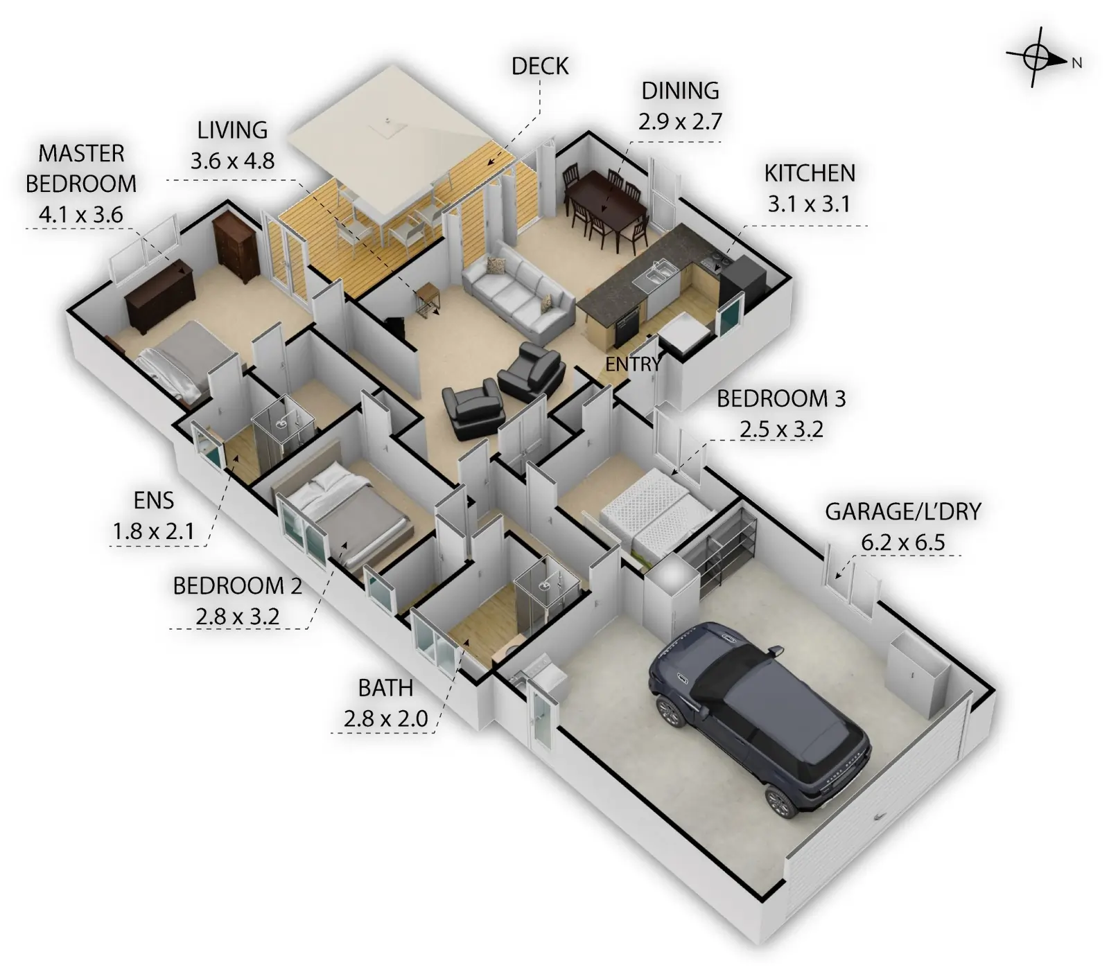 3D Floor Plan After